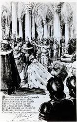 Die Krönung von Karl VII. in Reims, ca. 1910